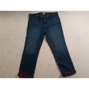 L.L. Bean Flannel Lined Jeans Item ID 296907 Womens 20 MT 40W 30L